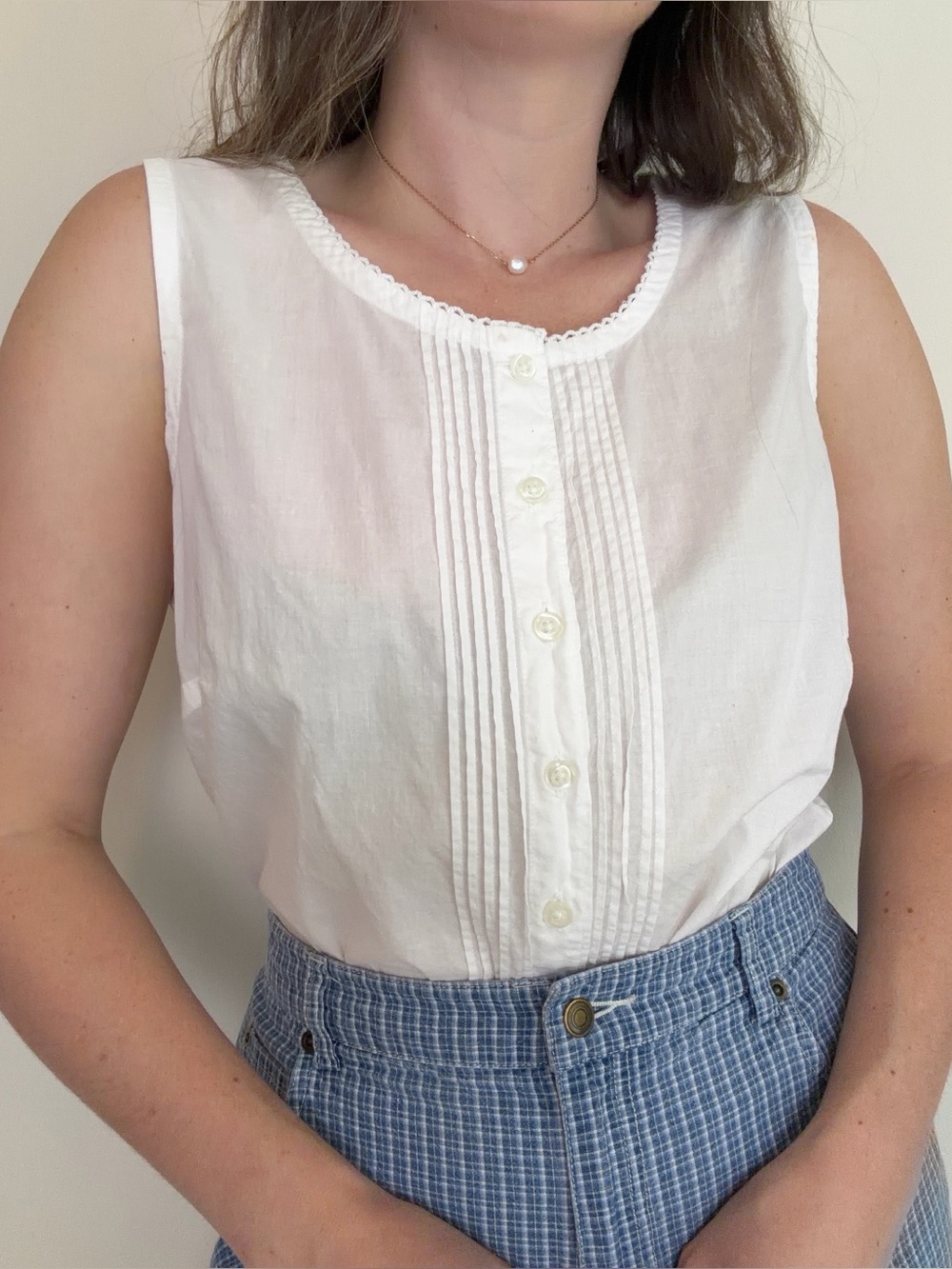 Vintage White Prairie Blouse